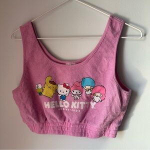 Sanrio Hello Kitty and Friends Ribbed Pink Tank Top / Bra